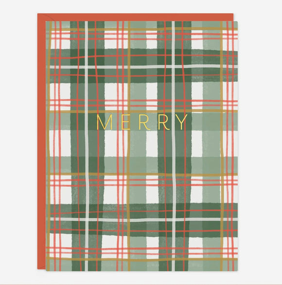 Merry Plaid Card