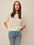 Emersyn Knit Top Chalk | LINE