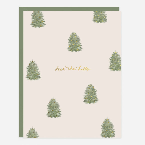 Deck the Halls Trees Card