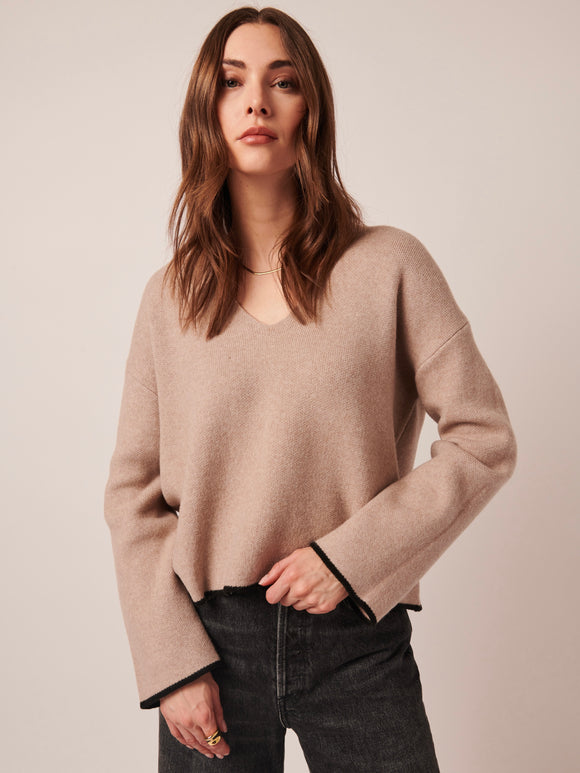 Gaia Bisque Sweater | LINE