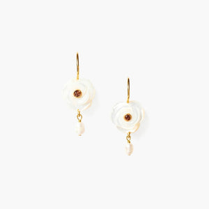 Rosalie Earrings White MOP | Chan Luu