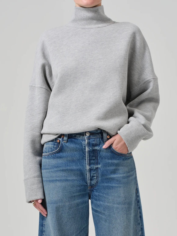 Cara Turtleneck Heather Grey | Citizens of Humanity