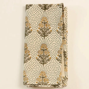 Napkin Poppy Mustard Cotton