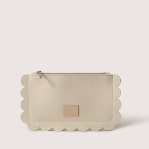 Deco Scallop Edge Wool Pouch | Graf Lantz