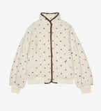 The Blackbird Jacket Cream w/ Embroidery | The Great.