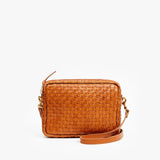 Midi Sac Natural Woven Checker | Clare V.