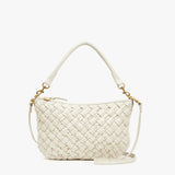 Petit Moyen Messenger Cream Puffy Woven | Clare V.