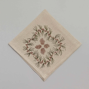 Coral & Tusk Dinner Napkin Pinecone