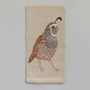 Coral & Tusk Tea Towel Quail