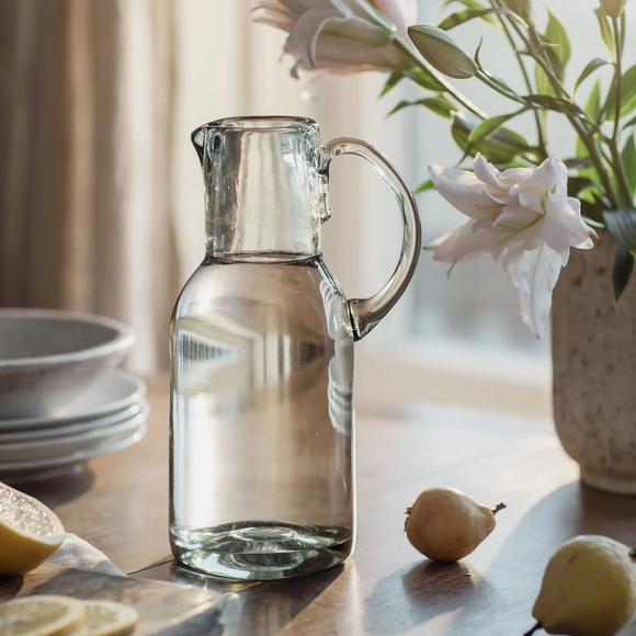 Hand Blown Glass Jug