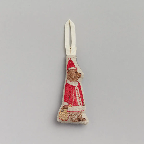 Coral & Tusk Ornament Santa Bear