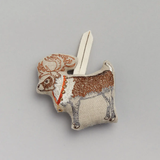 Coral & Tusk Ornament Reindeer w/ Bells