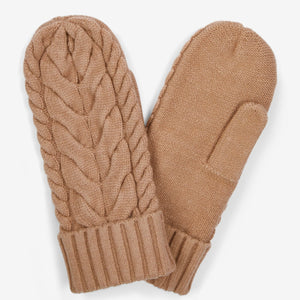 Charlene Cable Knit Mitten Praline | Varley